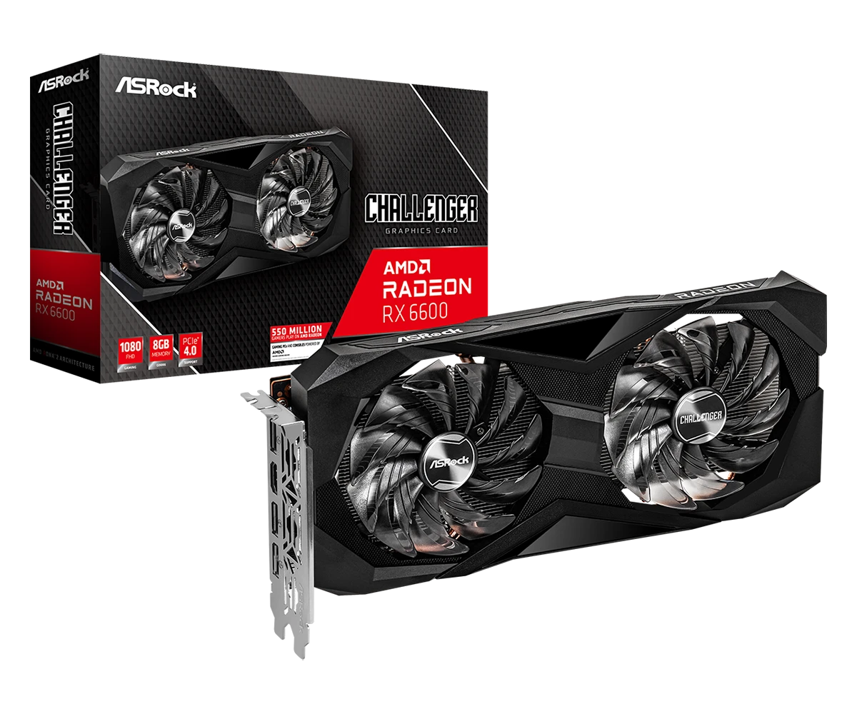 ASRock AMD Radeon RX 6600 Challenger D 8GB